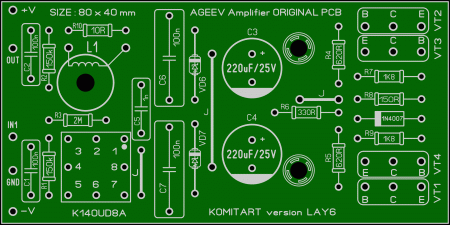 Ageev amp original komitart LAY6 photo