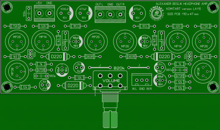 A Beslik headphone AMP komitart LAY6 photo