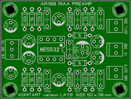 AR188 RIAA preamplifier komitart LAY6 photo
