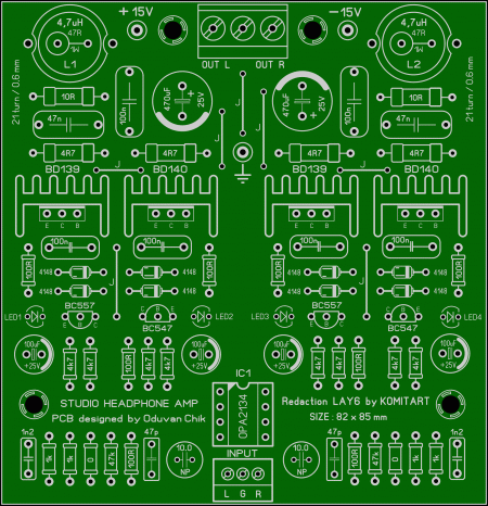 Studio HP Amp OPA2134 LAY6 photo