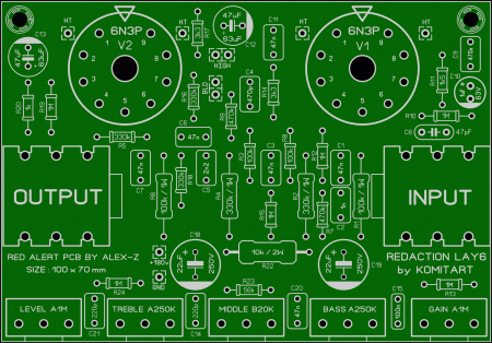 Red Alert Preamp komitart LAY6 photo
