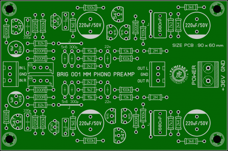 BRIG 001 MM phono preamp komitart LAY6 photo