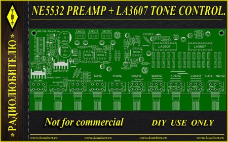 LA3607_NE552 preamp 7-band EQ komitart project