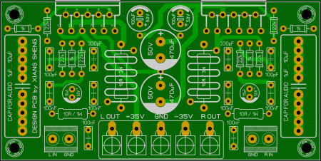 2xLM3886 amplifier komitart LAY6 photo