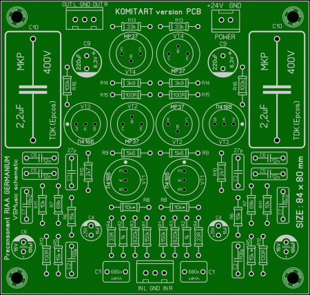 Preconsonant RIAA GERMANIUM komitart LAY6 photo