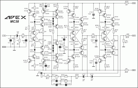 APEX MC-38 preamp schematic
